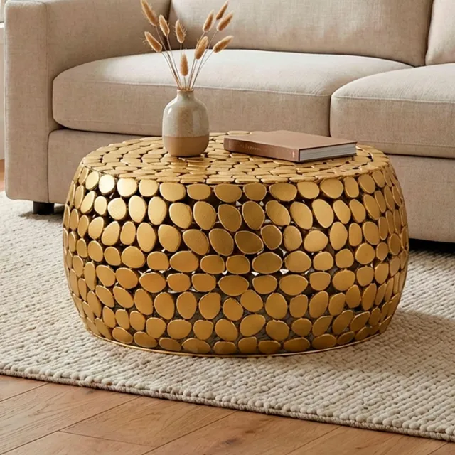 Wohnling Salontafel goud aluminium 66x66 cm Zie omschrijving