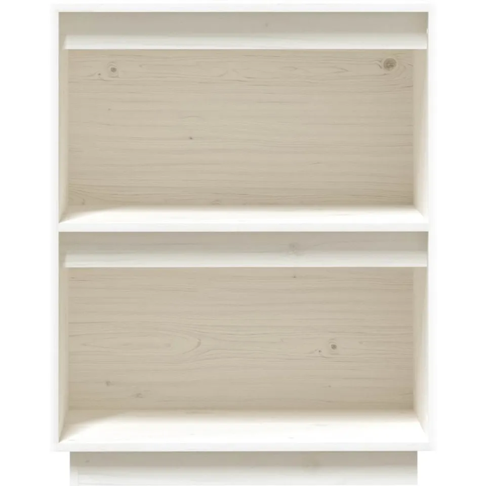 vidaXL Wandkast 60x34x75 cm massief grenenhout wit, foto 4