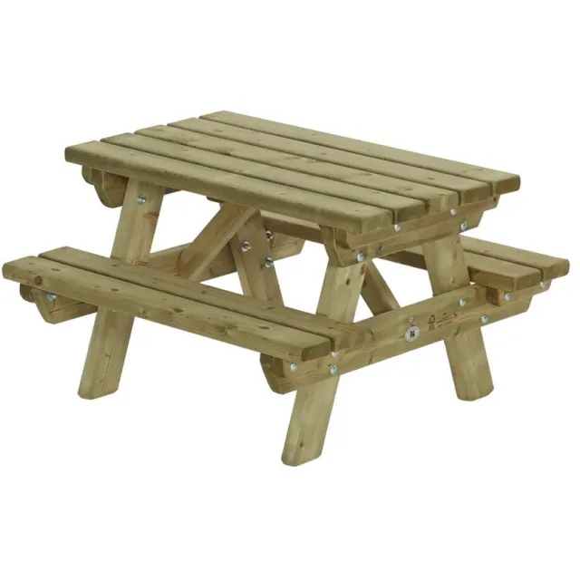 Talen Buitenmeubelen Kinderpicknicktafel 90x90 cm Talen Buitenmeubelen groen