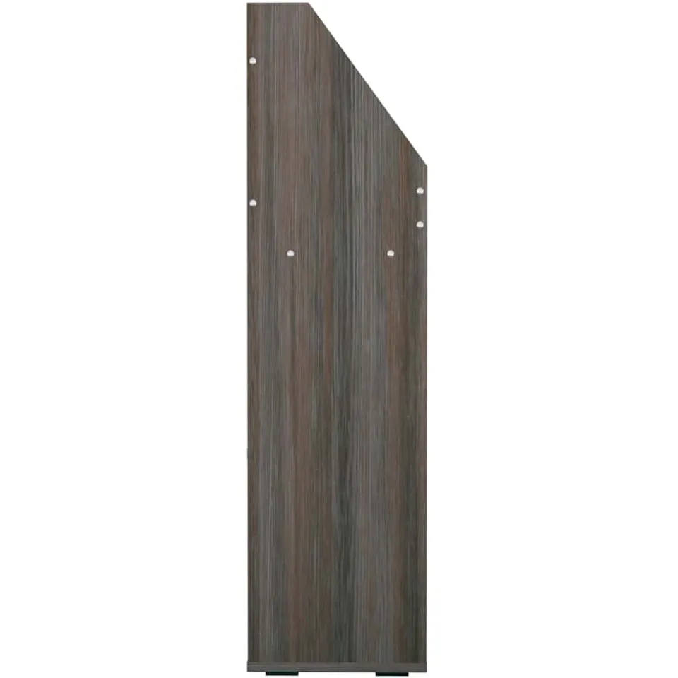 vidaXL Kindertijdschriftenrek 71x30x114 cm bewerkt hout grijs en eiken, foto 4