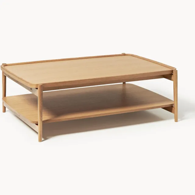 Westwing Collection Houten salontafel Libby Beige