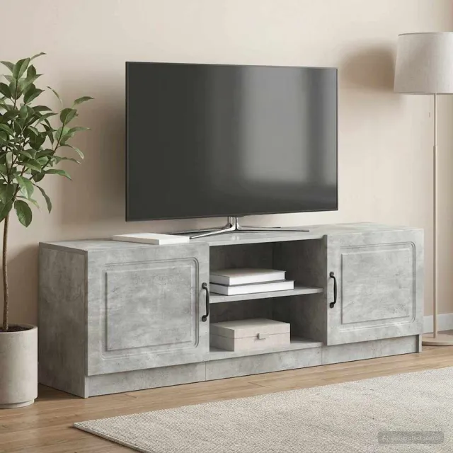 vidaXL Tv-meubel 150 x 31 x 47 cm Betongrijs Bewerkt hout grijs, foto 2