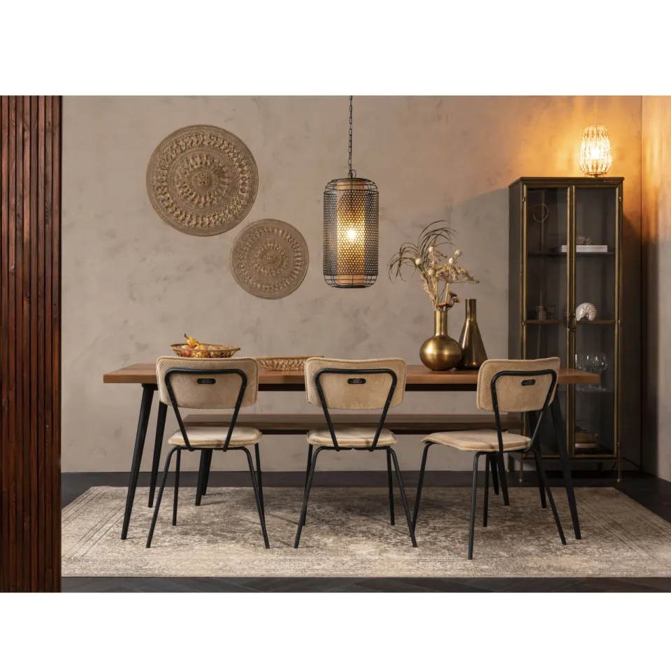 Dutchbone eetkamertafel Alagon (180x90 cm) bruin, foto 5