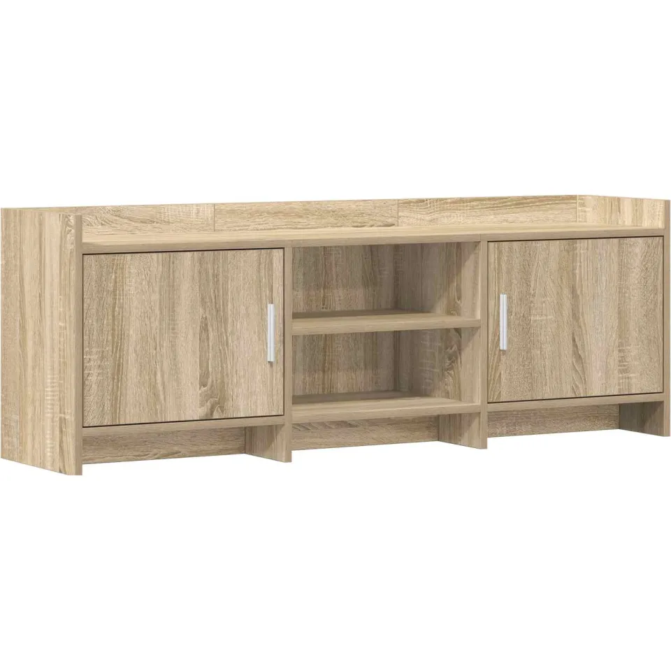 vidaXL TV-kast 130 x 33 x 47 cm Sonoma Eiken Bewerkt hout, foto 3