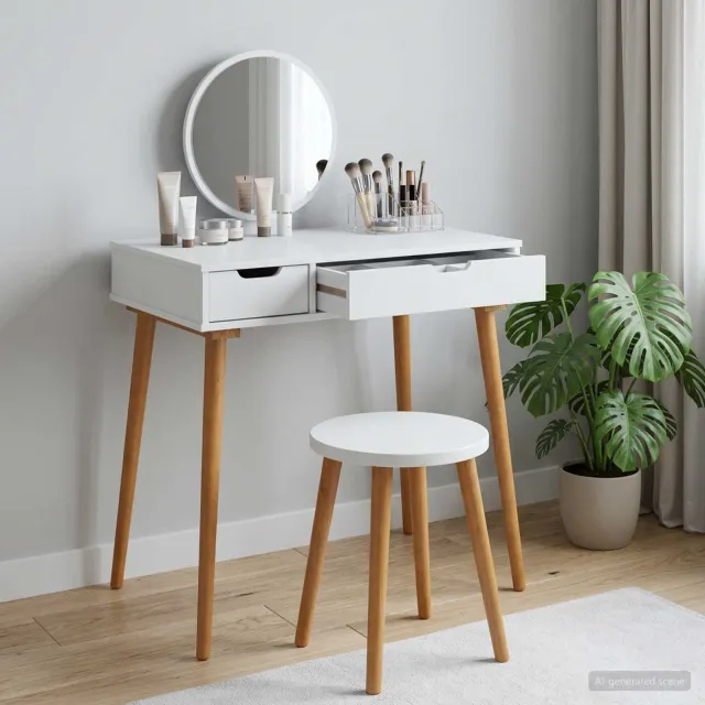 vidaXL Plafondtafel FAUSKE Wit 76 x 50 x 78 cm, foto 2
