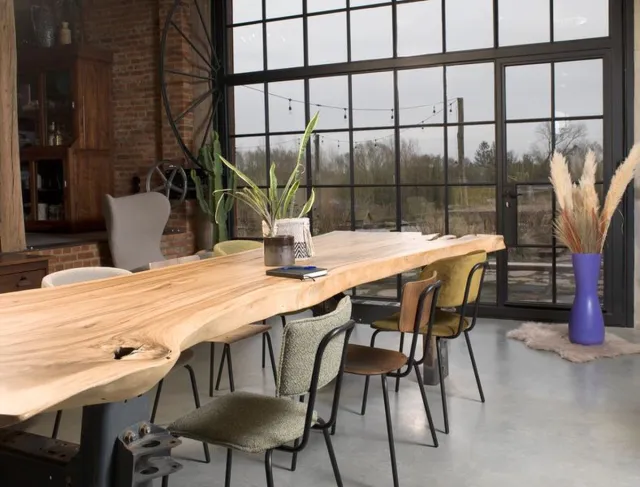 Workliving Eetkamerstoel Bo - Velvet Earth Indigo