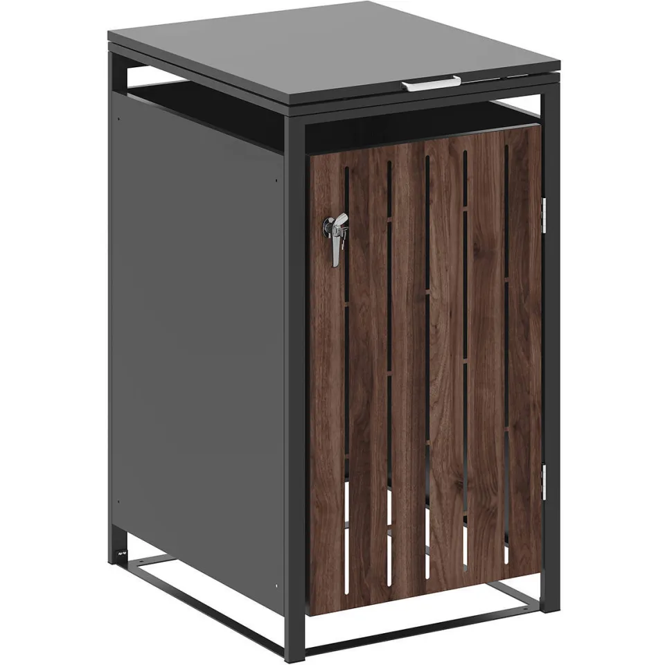 SenS-Line containerbox Moby (68x80 cm) antraciet/ hout, foto 4