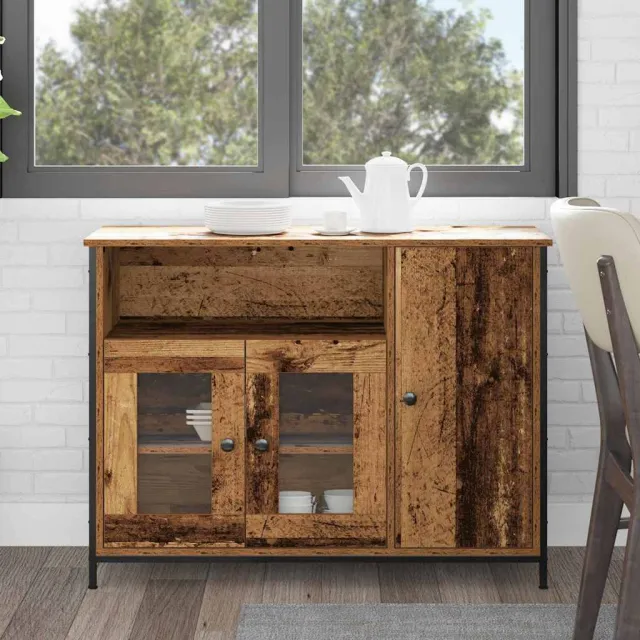 vidaXL Dressoir Oudhout 100 x 35 x 75 cm Bruin