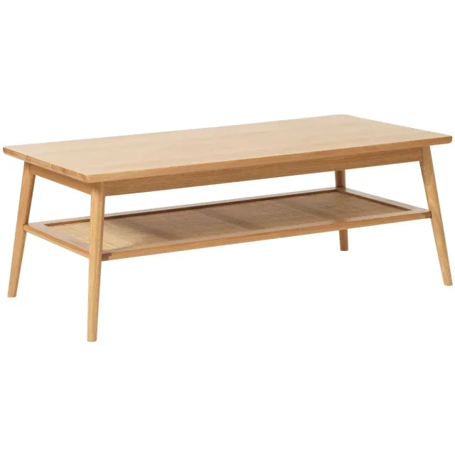 Meubelplaats Salontafel Barrali rechthoekig - eikenfineer naturel - 120x60x45 cm