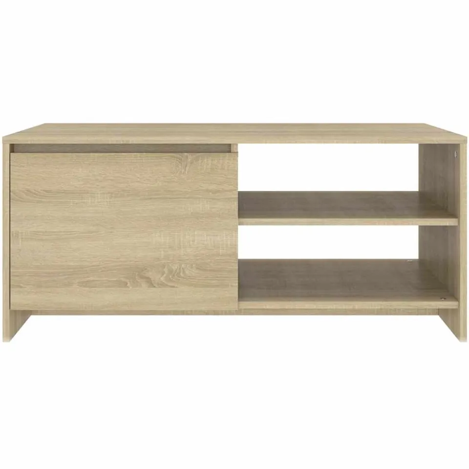 vidaXL Salontafel 102x50x45 cm bewerkt hout sonoma eikenkleurig, foto 4
