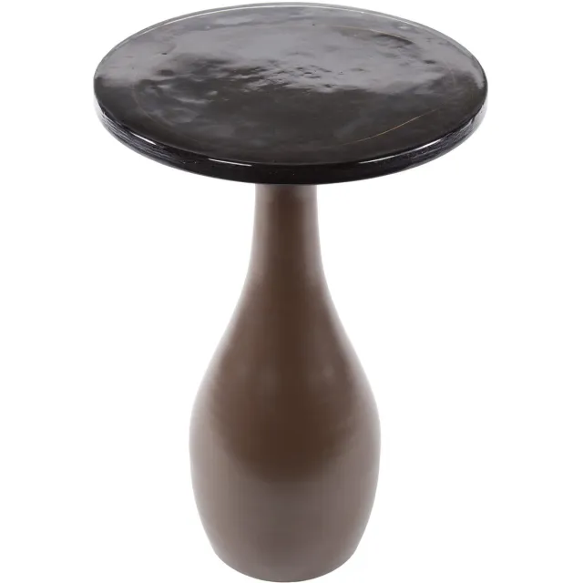 Giga Living Giga Meubel Bijzettafel Eclipse - Koper Metaal/Glas - 40x40x60cm