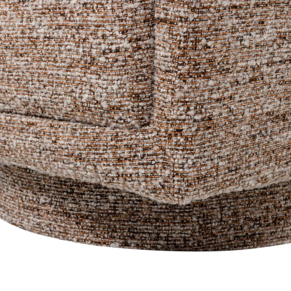 WOOOD Oska Draaifauteuil - Melange Stof - Bruin - 64x78x79, foto 6