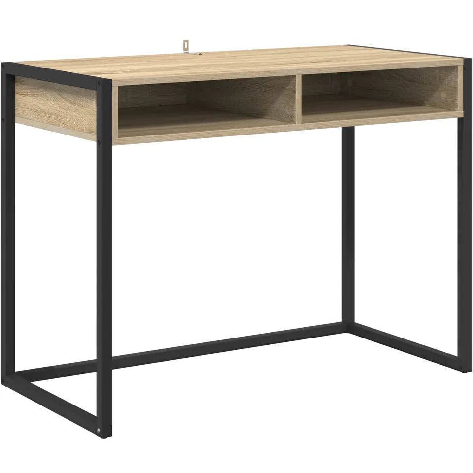 vidaXL Bureau Sonoma Bewerkt hout 100 x 50 x 75 cm bruin, foto 3