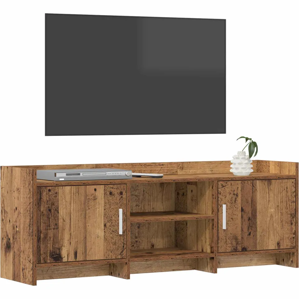 vidaXL TV-kast 130 x 33 x 47 cm Oud hout Bewerkt hout Bruin