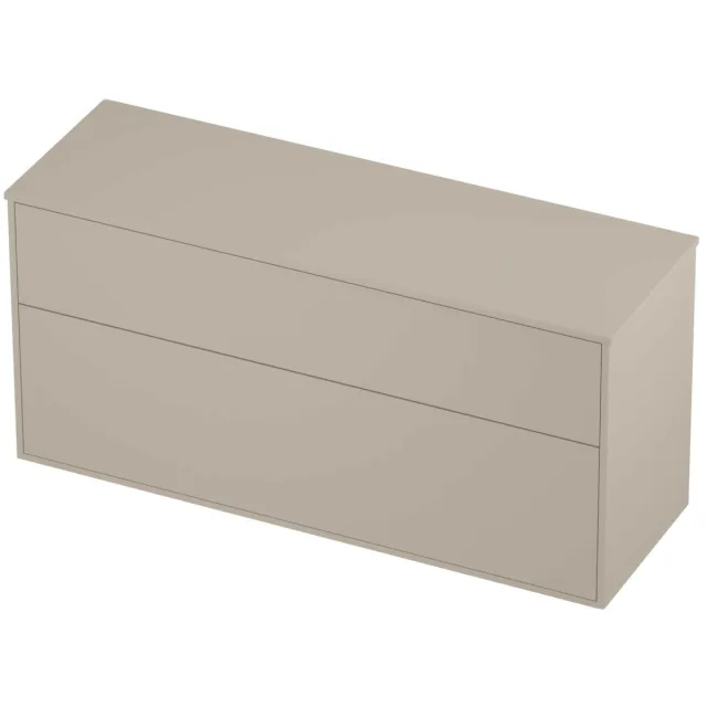Proline Deck Badmeubelset Voor Grepen Asymmetrisch Kader 140x46x67 cm Soft Linen Beige
