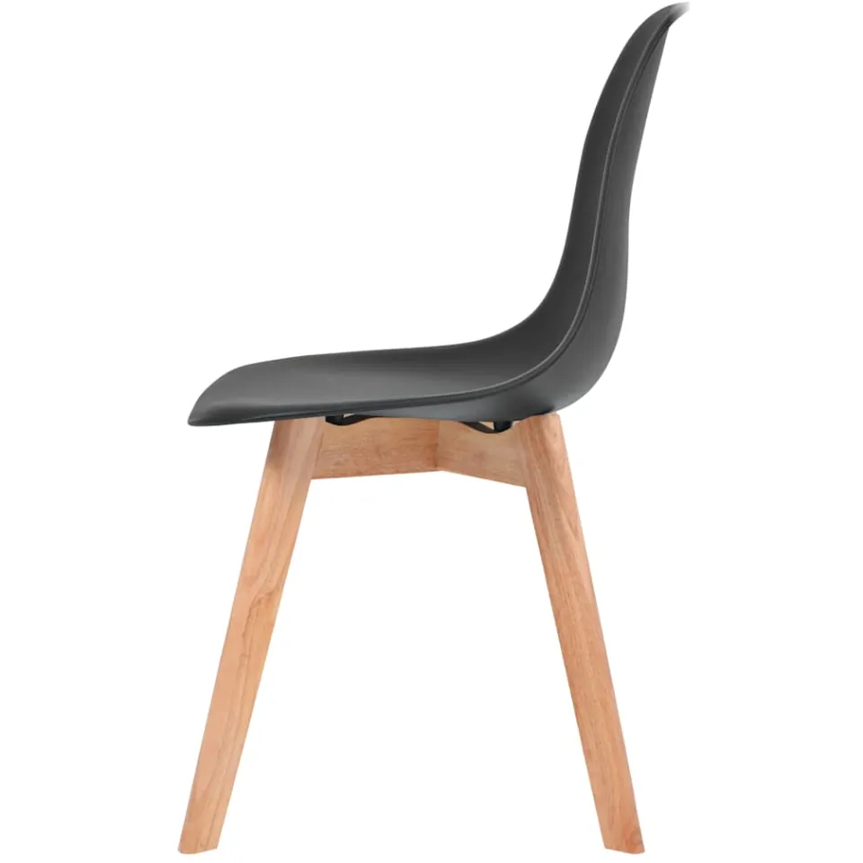 vidaXL Eetkamerstoelen 2 st kunststof zwart, foto 4