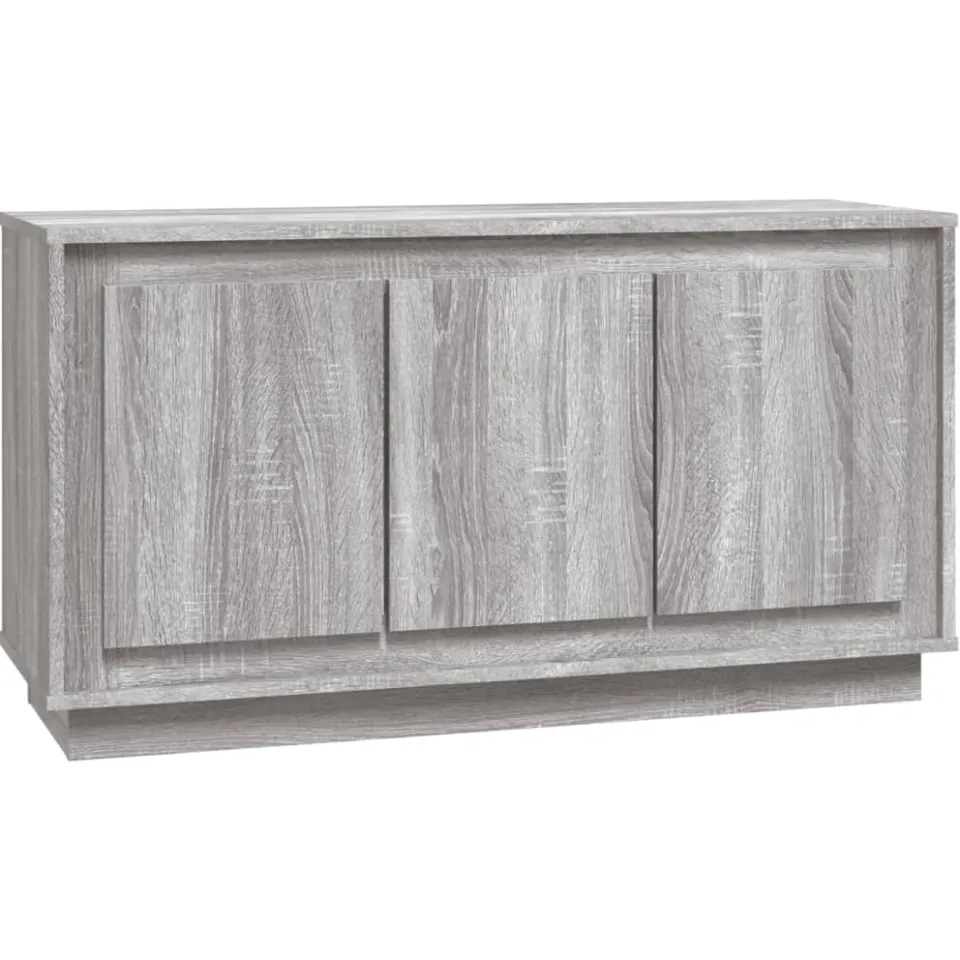 vidaXL Dressoir 102x35x55 cm bewerkt hout grijs sonoma eikenkleurig