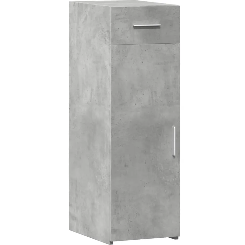 vidaXL Dressoir 30x42,5x93 cm bewerkt hout betongrijs grijs, foto 3