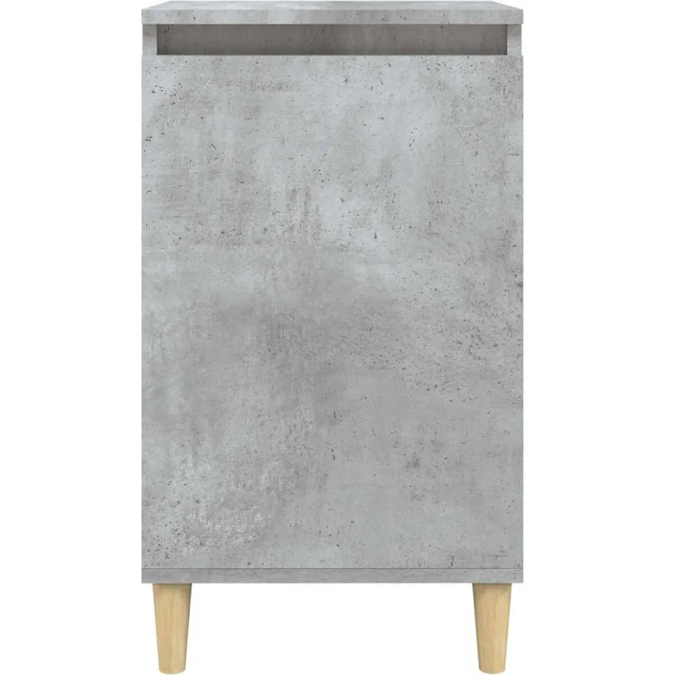 vidaXL Nachtkastjes 2 st 40x35x70 cm bewerkt hout betongrijs grijs, foto 4
