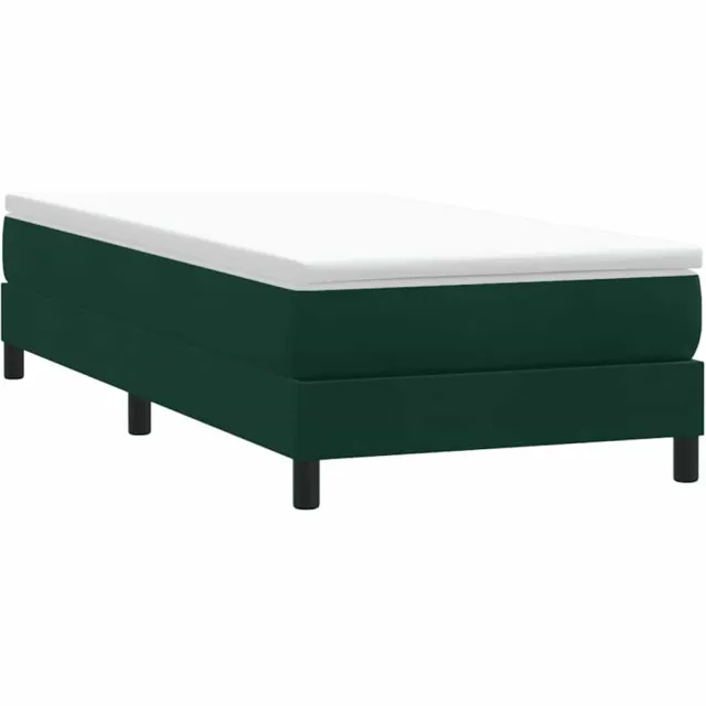 vidaXL Boxspring zonder matras fluweel donkergroen 90x210 cm