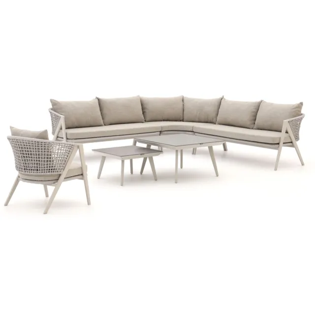 Manifesto Furniture Manifesto Valsecca hoek loungeset 6-delig Taupe