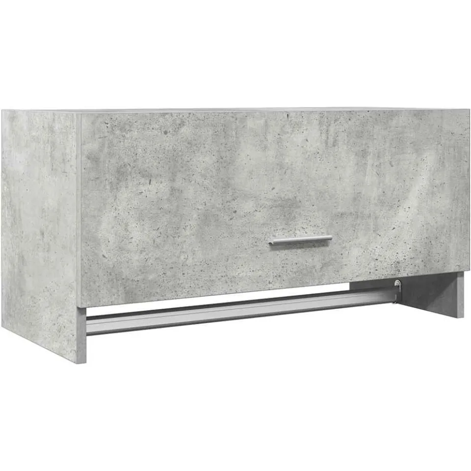 vidaXL Kledingkast 70x32,5x35 cm bewerkt hout betongrijs grijs, foto 3