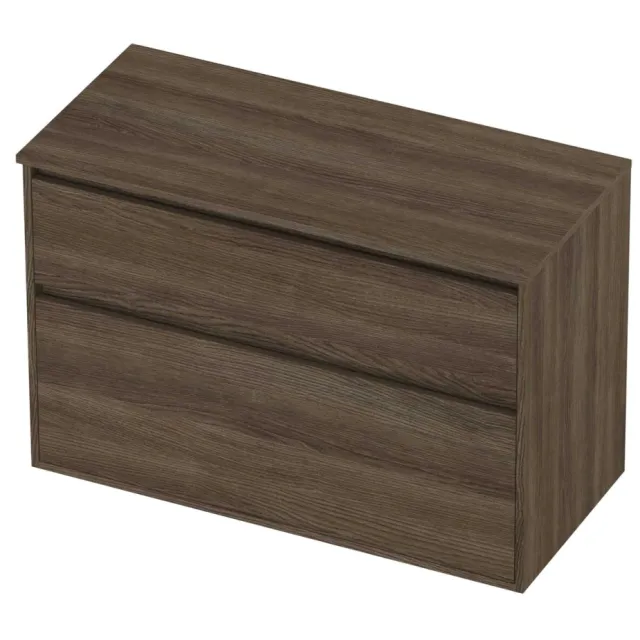 Proline Deck Badmeubelset Greeploos Asymmetrisch Kader 100x46x67 cm Vital Oak Eiken
