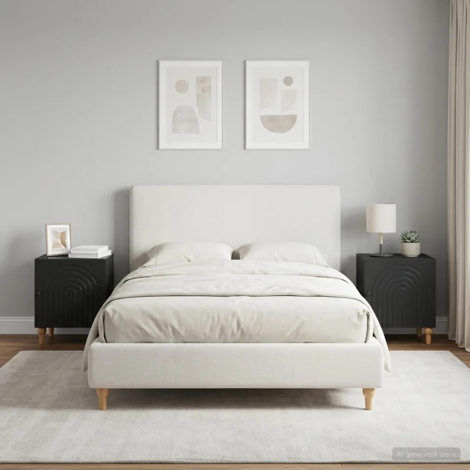 vidaXL Nachtkastje 2 st Zwart 43 x 34,5 x 50 cm Bewerkt hout, foto 4