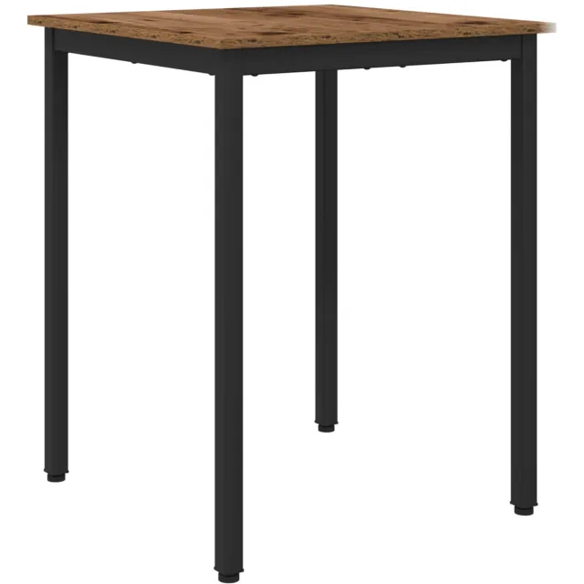 vidaXL Eettafels - 60 - x - 60 - x - 75 - cm - Bewerkt - hout - Oud - hout - Vierkant Oud hout