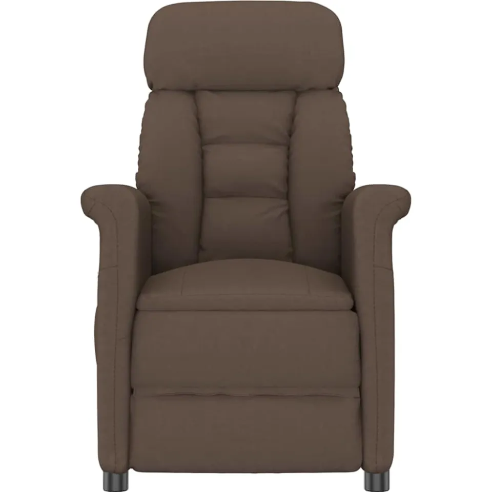 vidaXL Massagestoel Bruin 96.5 x 70.5 x 95 cm Microvezel