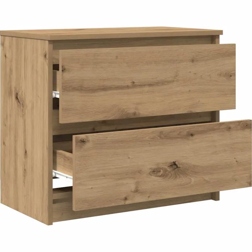 vidaXL Tv-meubel 60x35x54 cm bewerkt hout artisanaal eikenkleur, foto 3