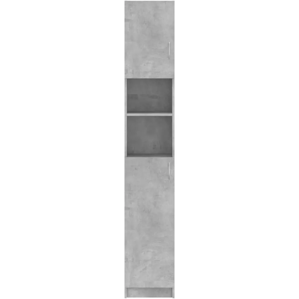 vidaXL Badkamerkast 32x25,5x190 cm bewerkt hout betongrijs
