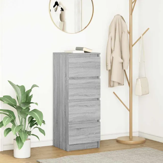 vidaXL Dressoir 37,5x35x99 cm spaanplaat grijs sonoma