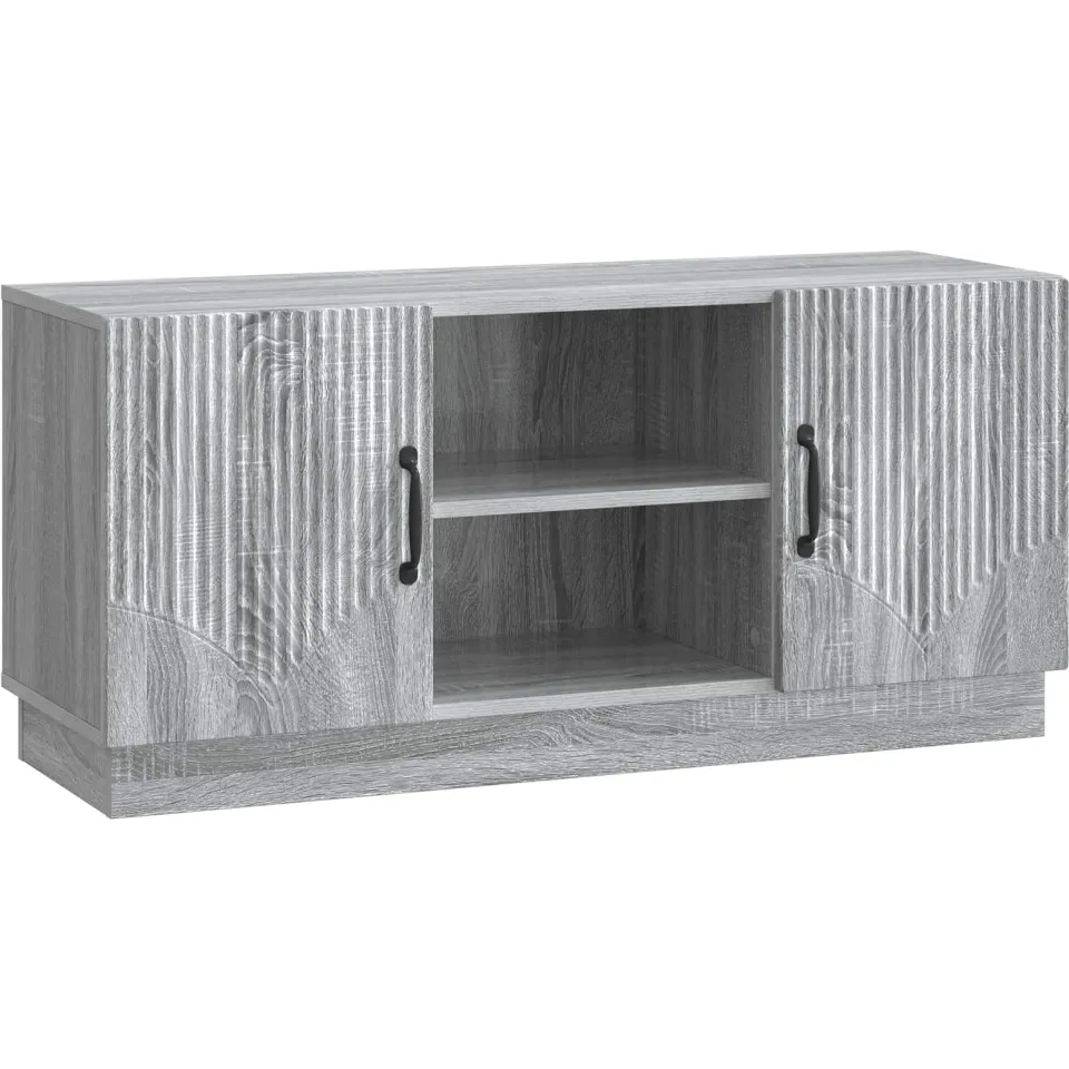 vidaXL TV-kast 102 x 34,5 x 47 cm Grijs sonoma Bewerkt hout