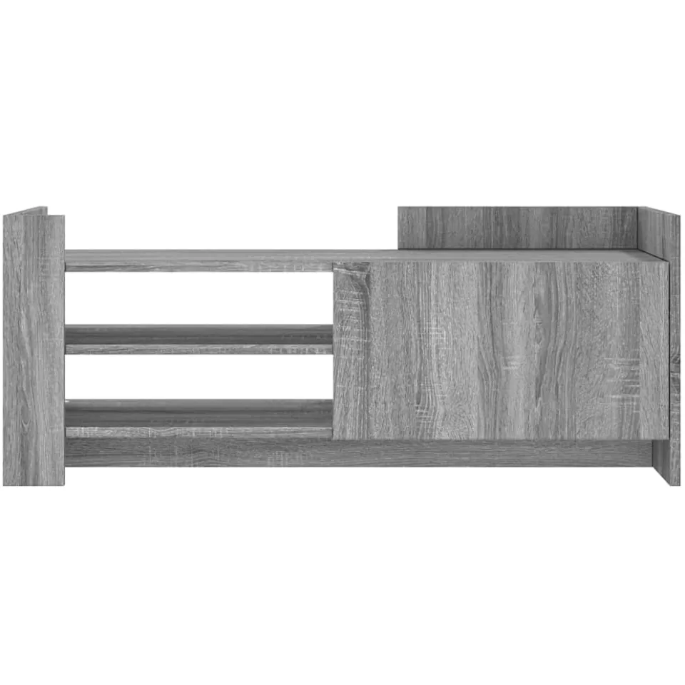 vidaXL Tv-meubel 100x35x40 cm bewerkt hout grijs sonoma eikenkleurig
