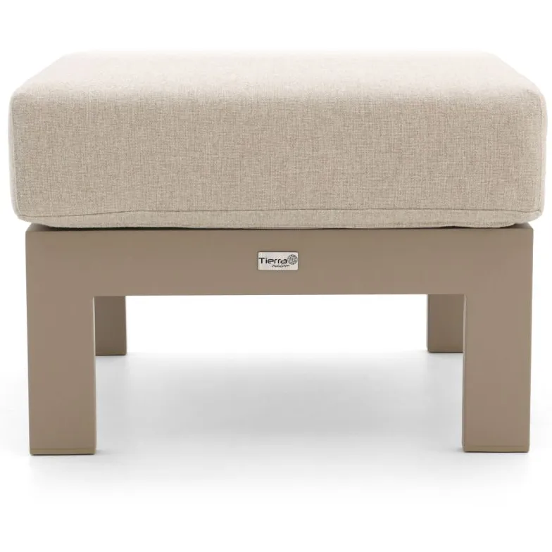 Tierra Outdoor Musone lounge voetenbank 61x61x47cm taupe, foto 3