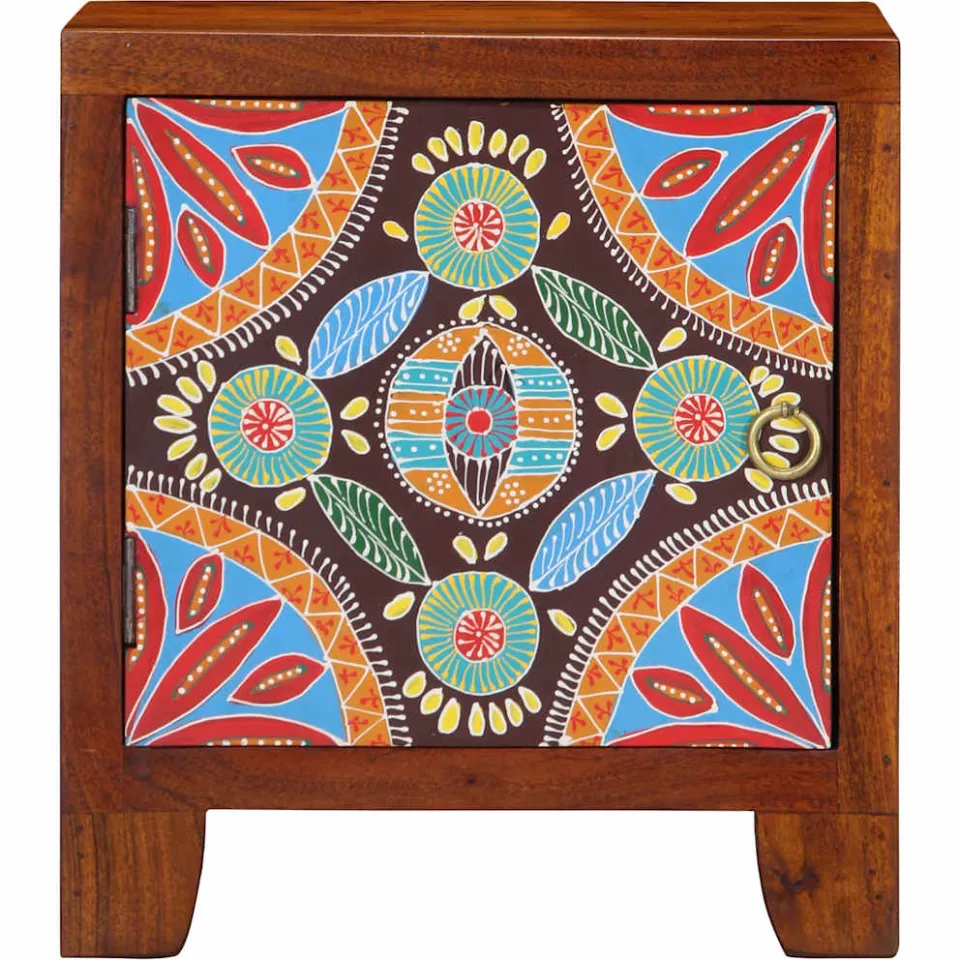 vidaXL Nachtkastje 40x30x45 cm massief acaciahout bruin, foto 2