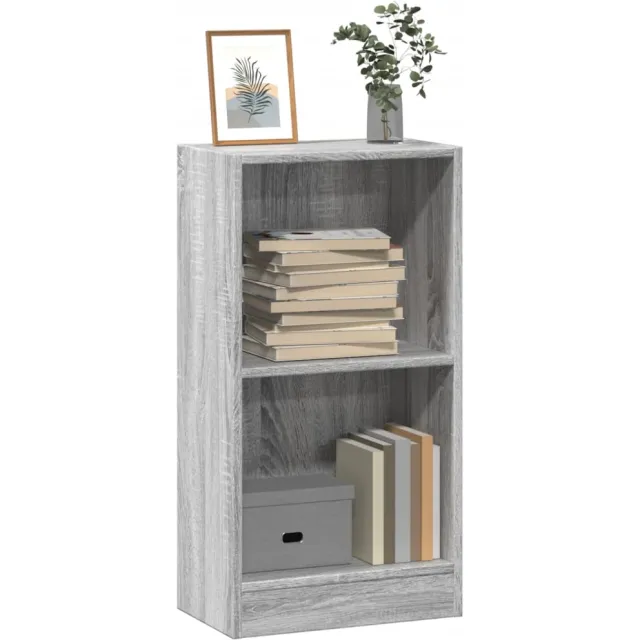 vidaXL Boekenkast 40x24x76 cm bewerkt hout grijs sonoma eikenkleurig