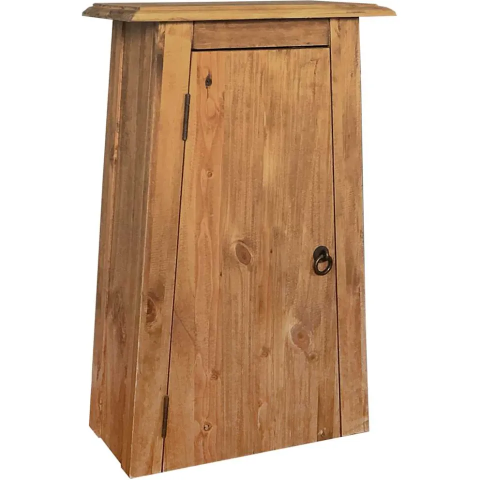 vidaXL Badkamerwandkast 42x23x70 cm gerecycled massief grenenhout bruin, foto 3
