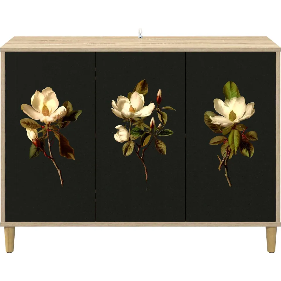 vidaXL Dressoir BREMEN Sonoma 102 x 33 x 75 cm Bewerkt hout bruin, foto 4