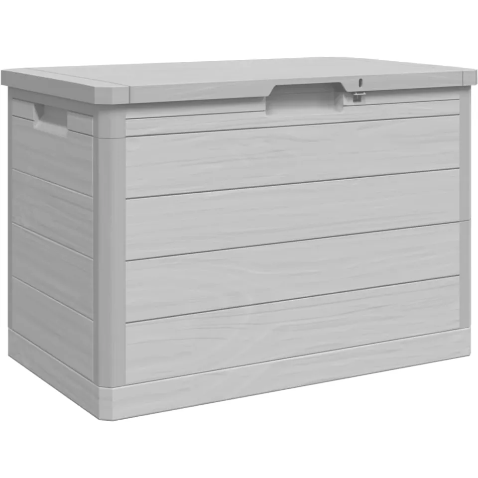 vidaXL Kussenbox 77,5x44,5x53 cm polypropeen grijs, foto 4