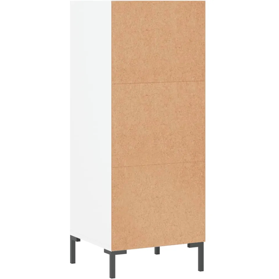 vidaXL Dressoir 34,5x32,5x90 cm bewerkt hout wit, foto 4