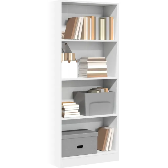 vidaXL Boekenkast 60x24x143 cm bewerkt hout wit