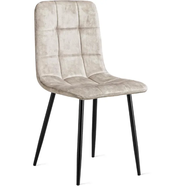 Nest of Nora Set van 2 - Nest of Nora Eetkamerstoelen Noa - Fluweel Eetstoelen - Taupe Lichtbruin