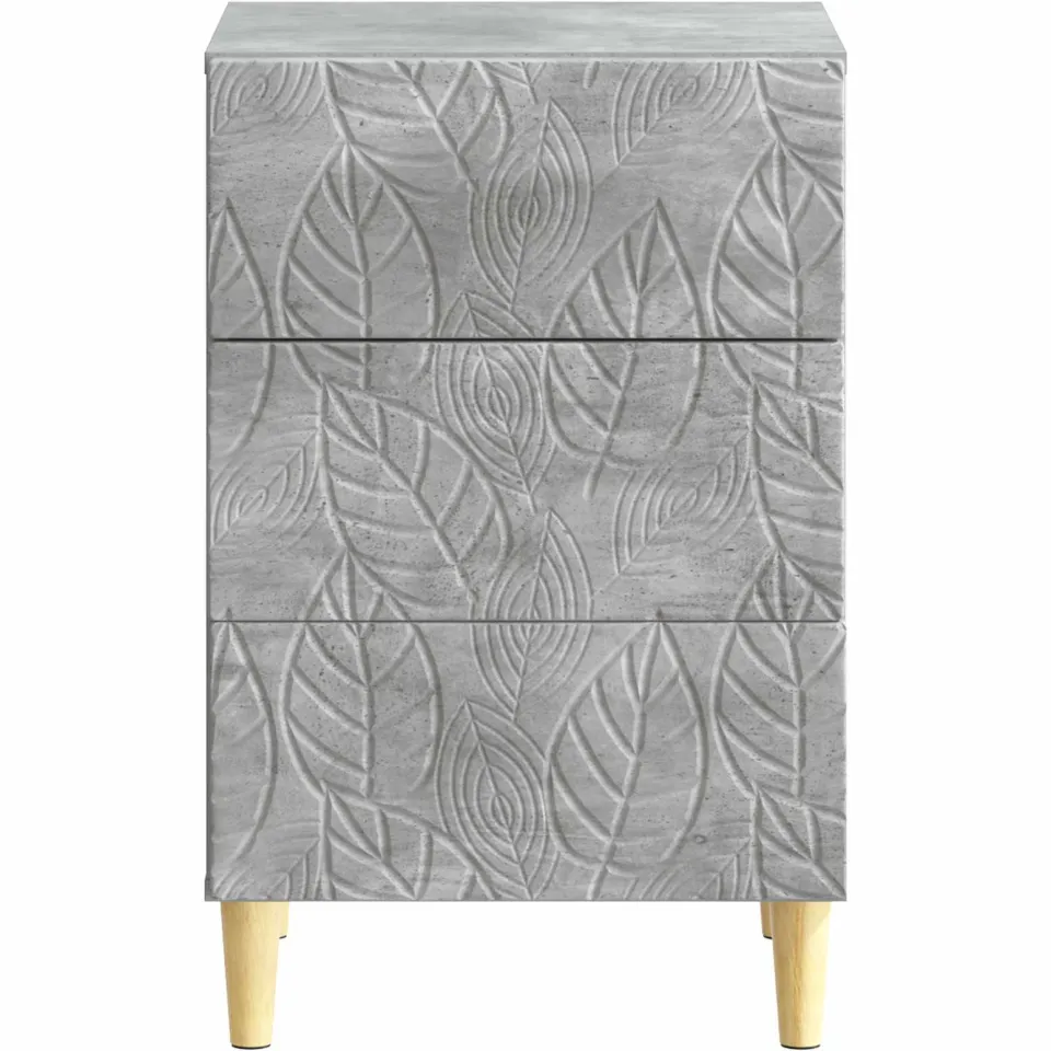vidaXL Nachtkastje Betongrijs 43 x 41 x 66,5 cm Bewerkt hout grijs, foto 4