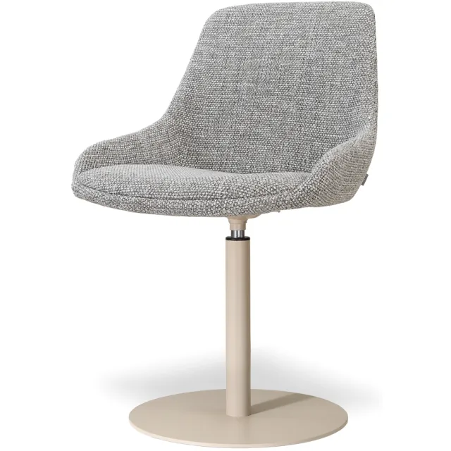 Nolon Niva-Isa draaibare tulp eetkamerstoel grijs blend - beige onderstel, foto 2