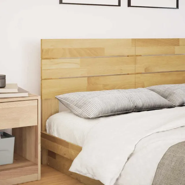 vidaXL Hoofdbord 135 cm massief eikenhout Bruin