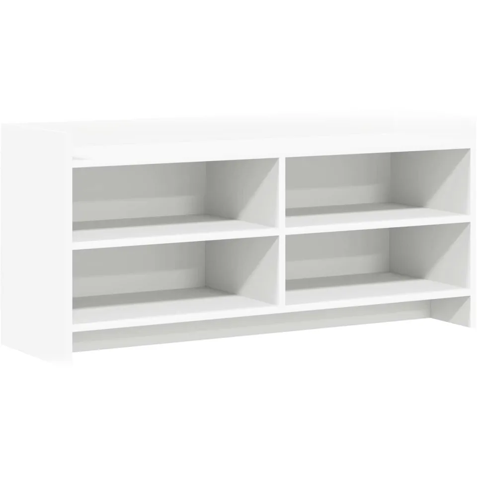 vidaXL TV-kast 100 x 33 x 47 cm Wit Bewerkt hout