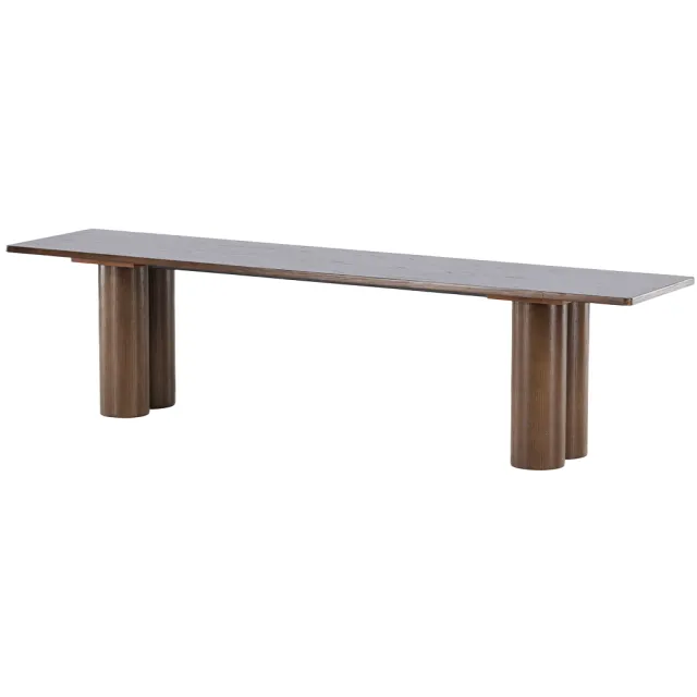Nest living Faya houten eetkamerbank donkerbruin - 180 x 45 cm