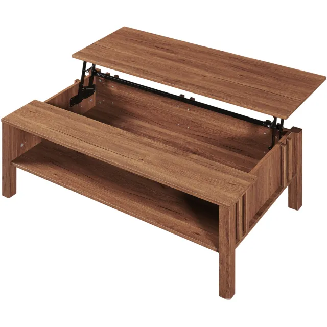 en.casa Salontafel Kilmandar 105x59x40 cm walnootkleurig [en.casa]